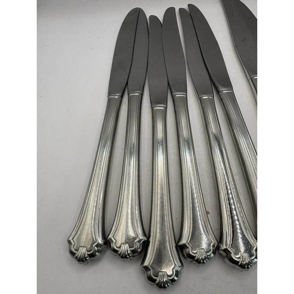 Set/11 Oneida USA Flatware MIDTOWNE Stainless DINNER KNIVES Utensil Knife Lot